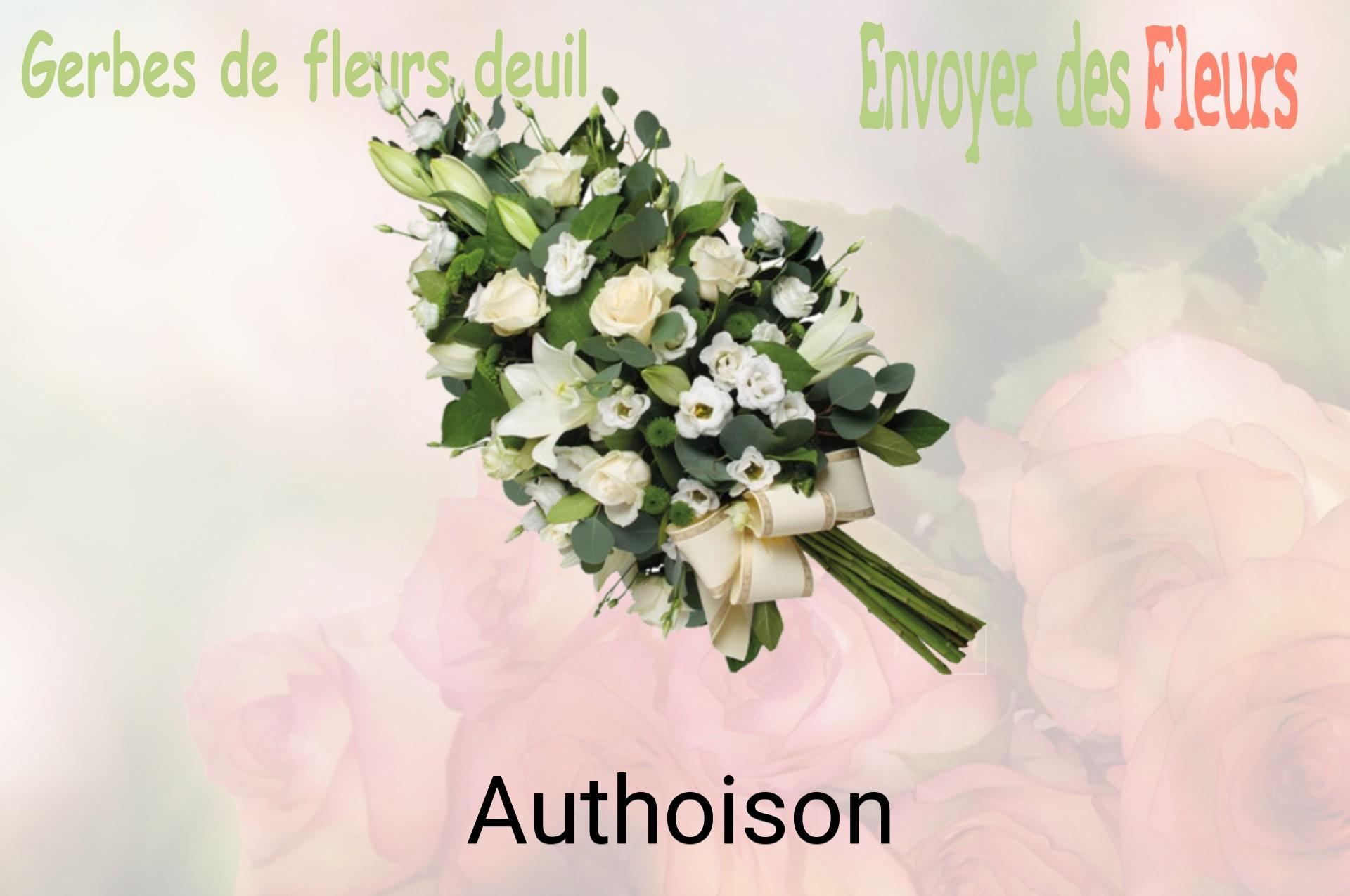 Gerbe de fleurs de deuil livrée à Authoison